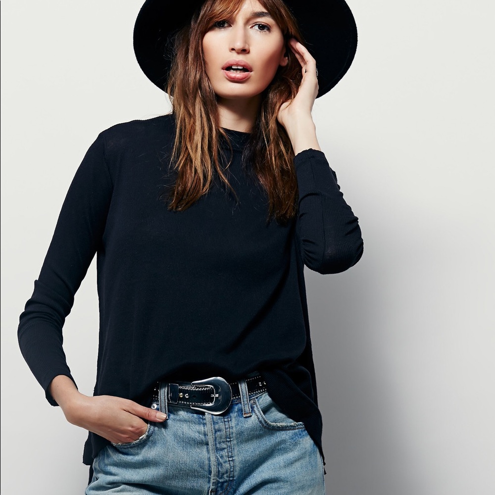 Free People Wander Mock Tee